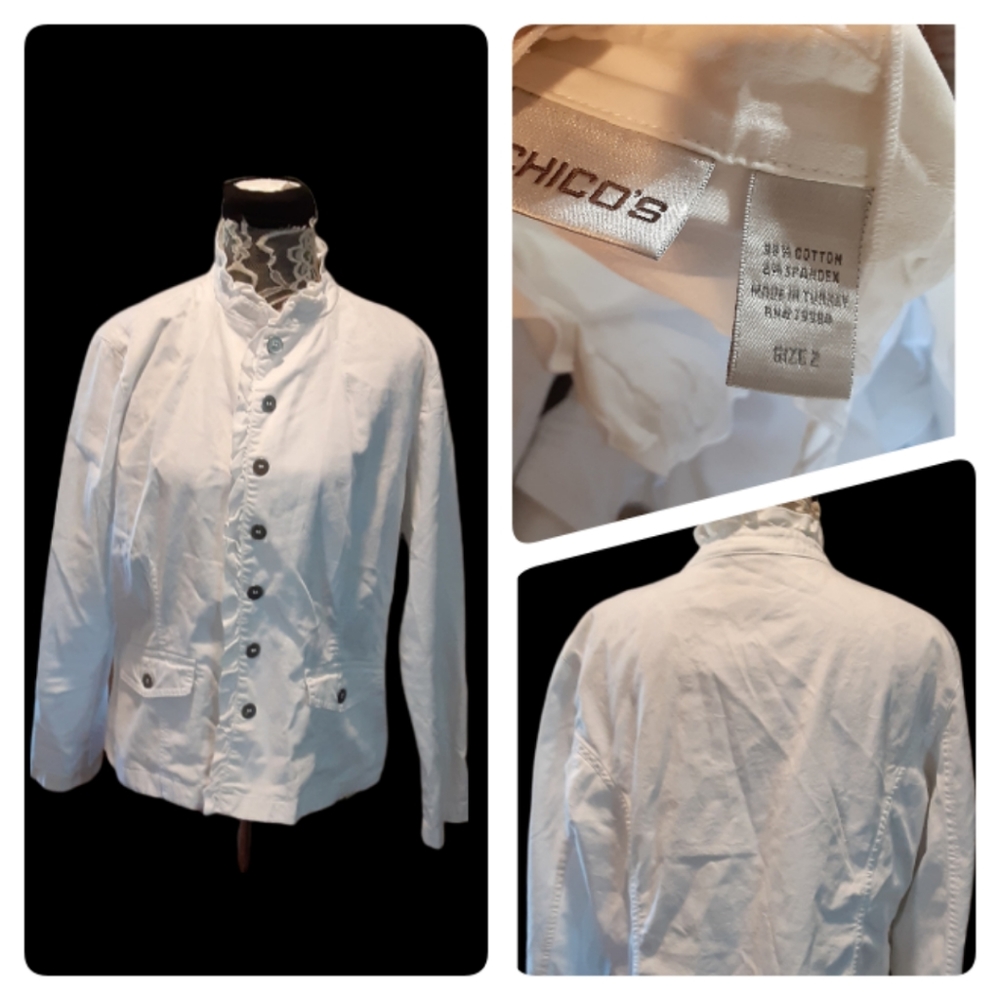 Chico's White Jacket🍭Perfect for Spring🍭Excellent Condition - Picture 1 of 6